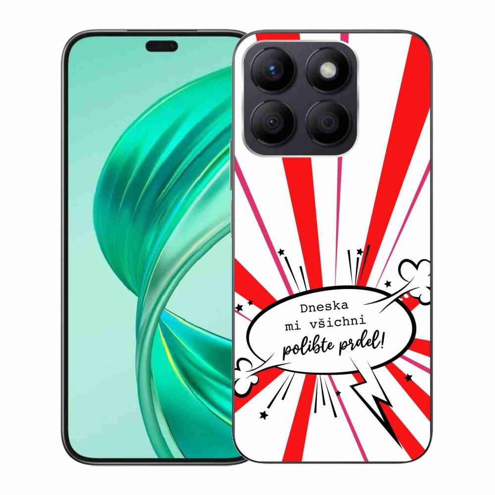 Gelový kryt mmCase na Honor X8b - vtipný text 15 bílé pozadí