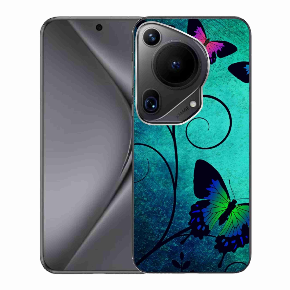 Gelový kryt mmCase na Huawei Pura 70 Ultra - barevní motýli
