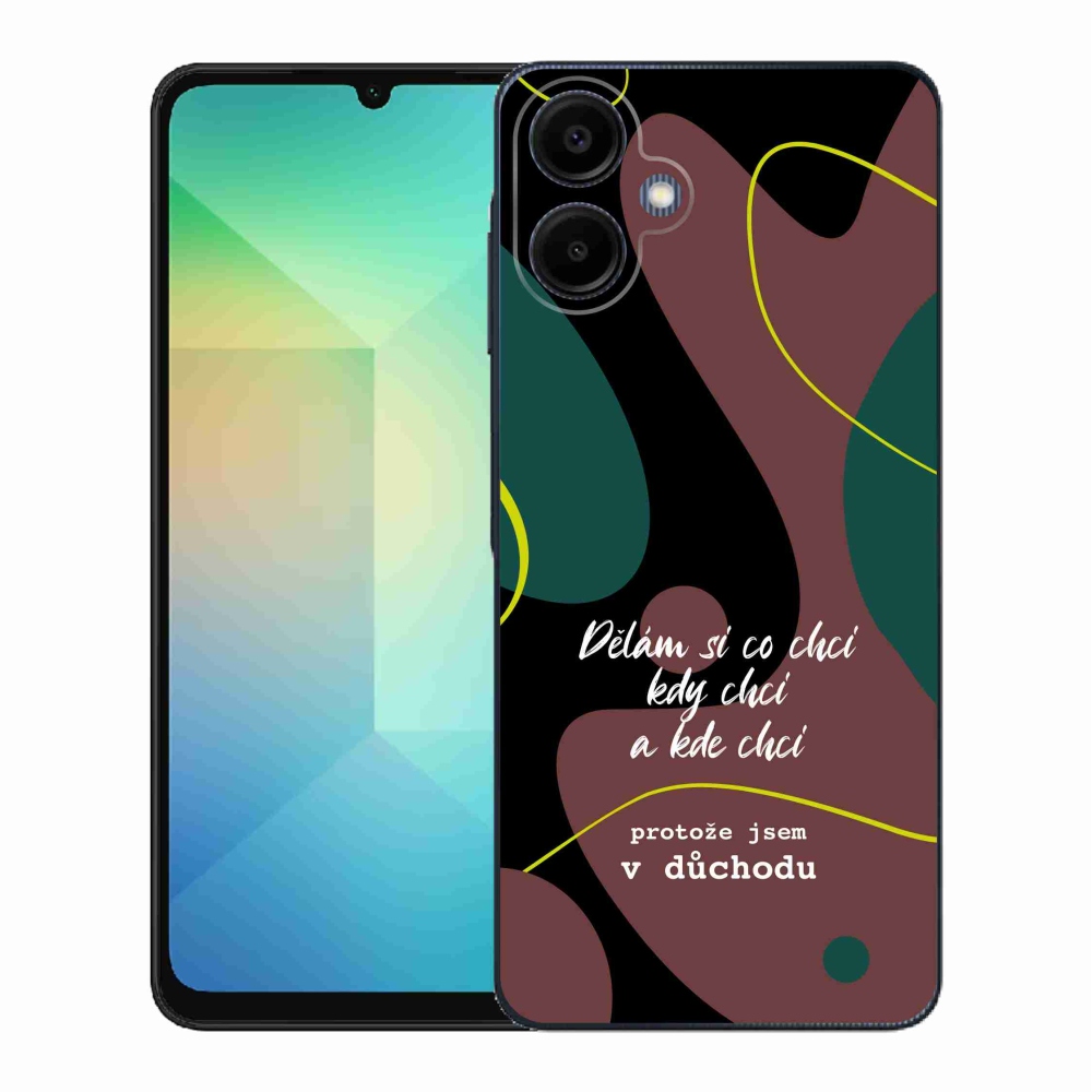 Gelový kryt mmCase na Samsung Galaxy A06 4G - vtipný text 10 černé pozadí
