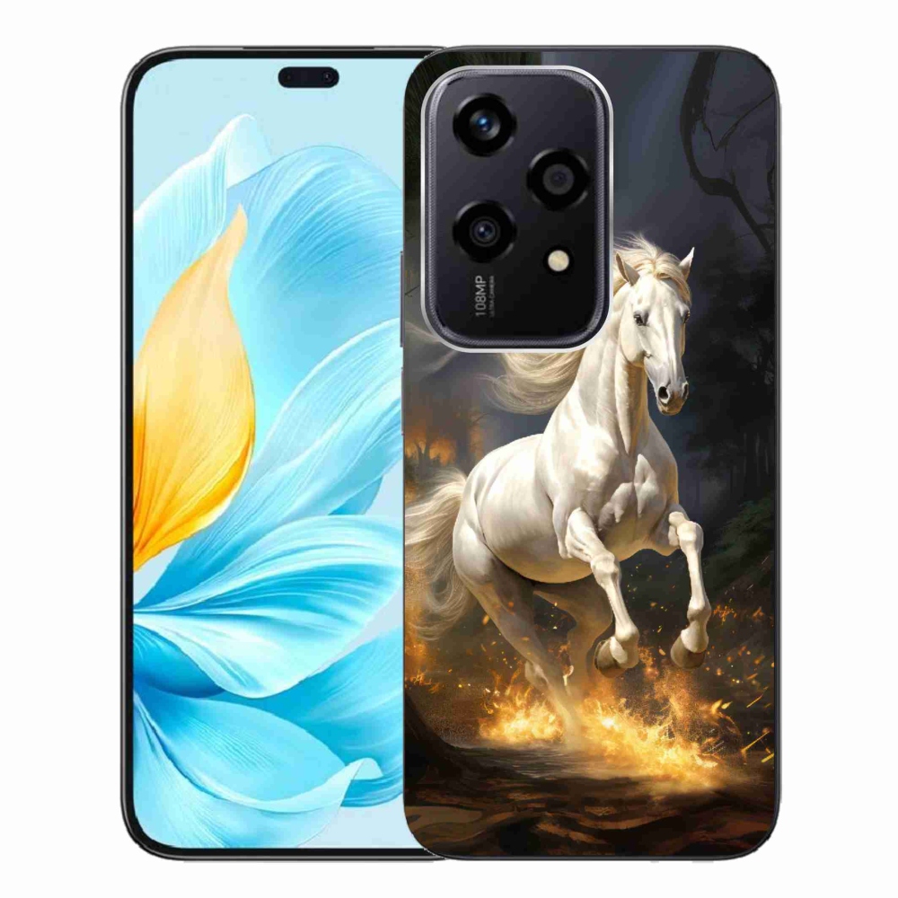 Gelový kryt mmCase na Honor 200 Lite 5G - bílý kůň 2