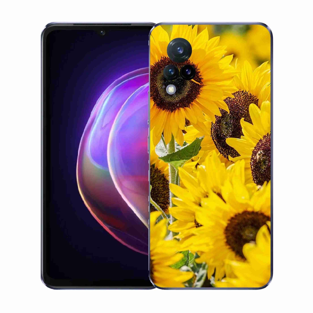 Gelový kryt mmCase na Vivo V21 4G/5G - slunečnice