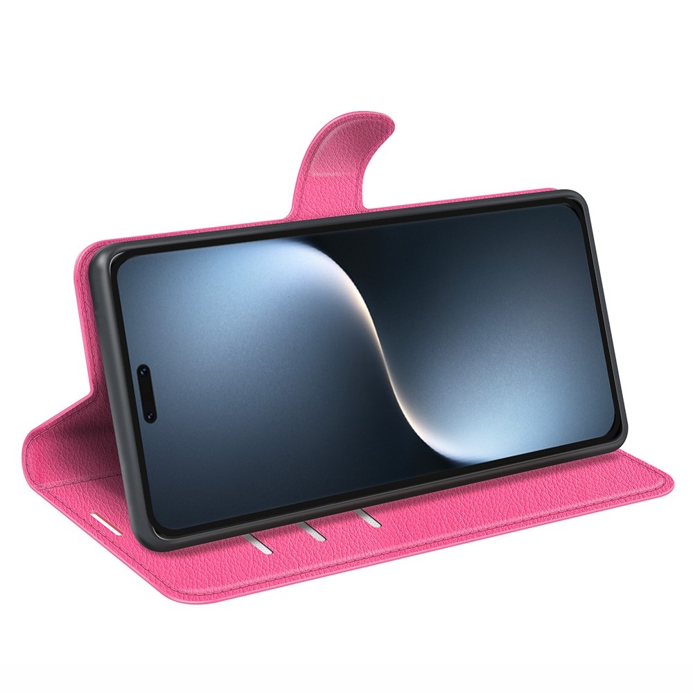 Litchi knížkové pouzdro na Honor Magic 7 Pro 5G - rose