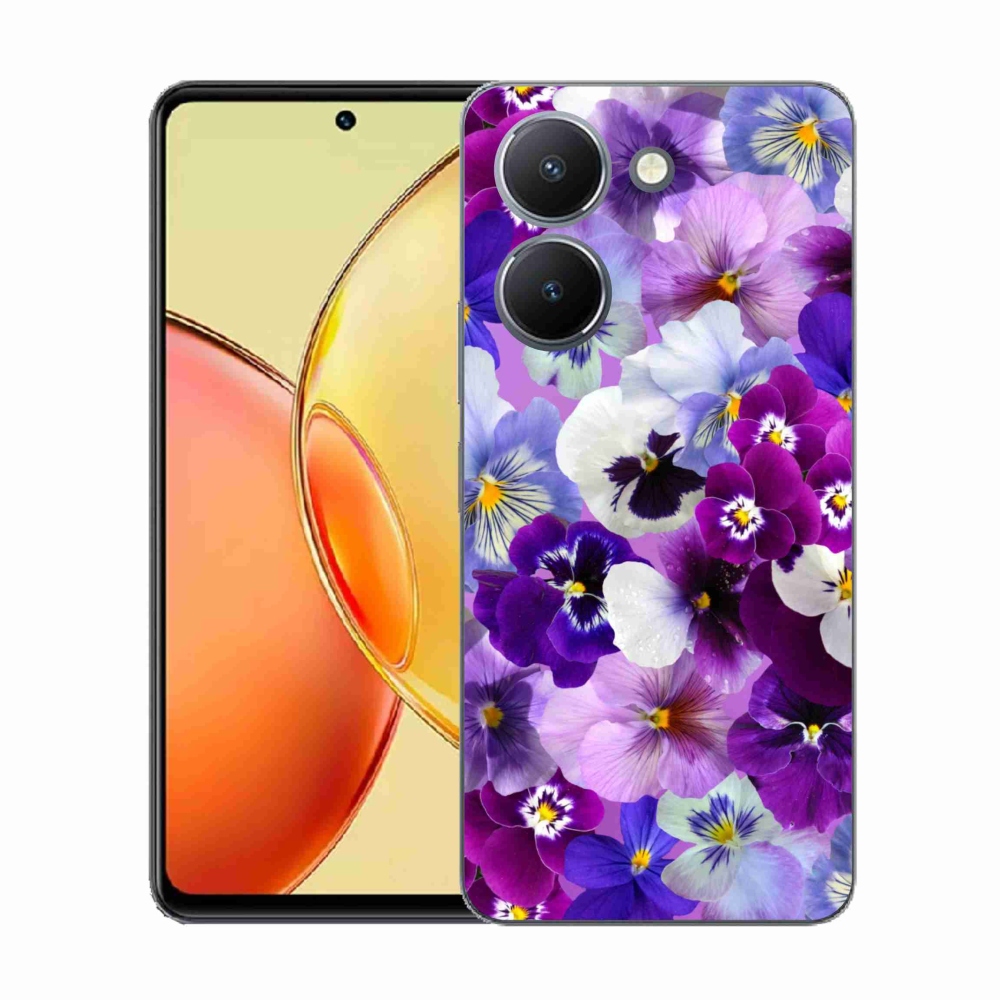 Gelový kryt mmCase na Vivo Y36 - květiny 9