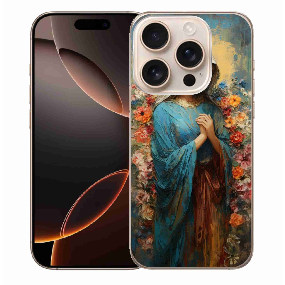 Gelový kryt mmCase na iPhone 16 Pro Max - svatá žena