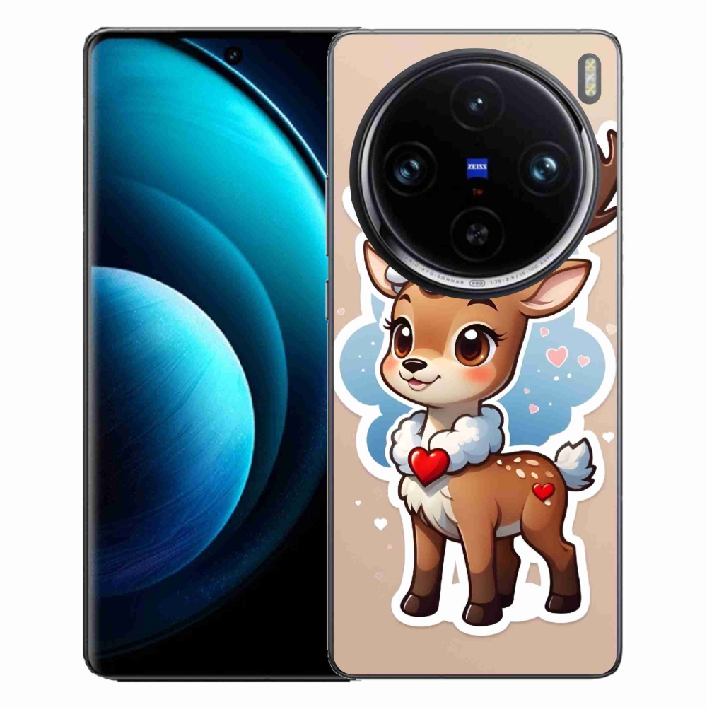Gelový kryt mmCase na Vivo X100 Pro 5G - kreslený sob