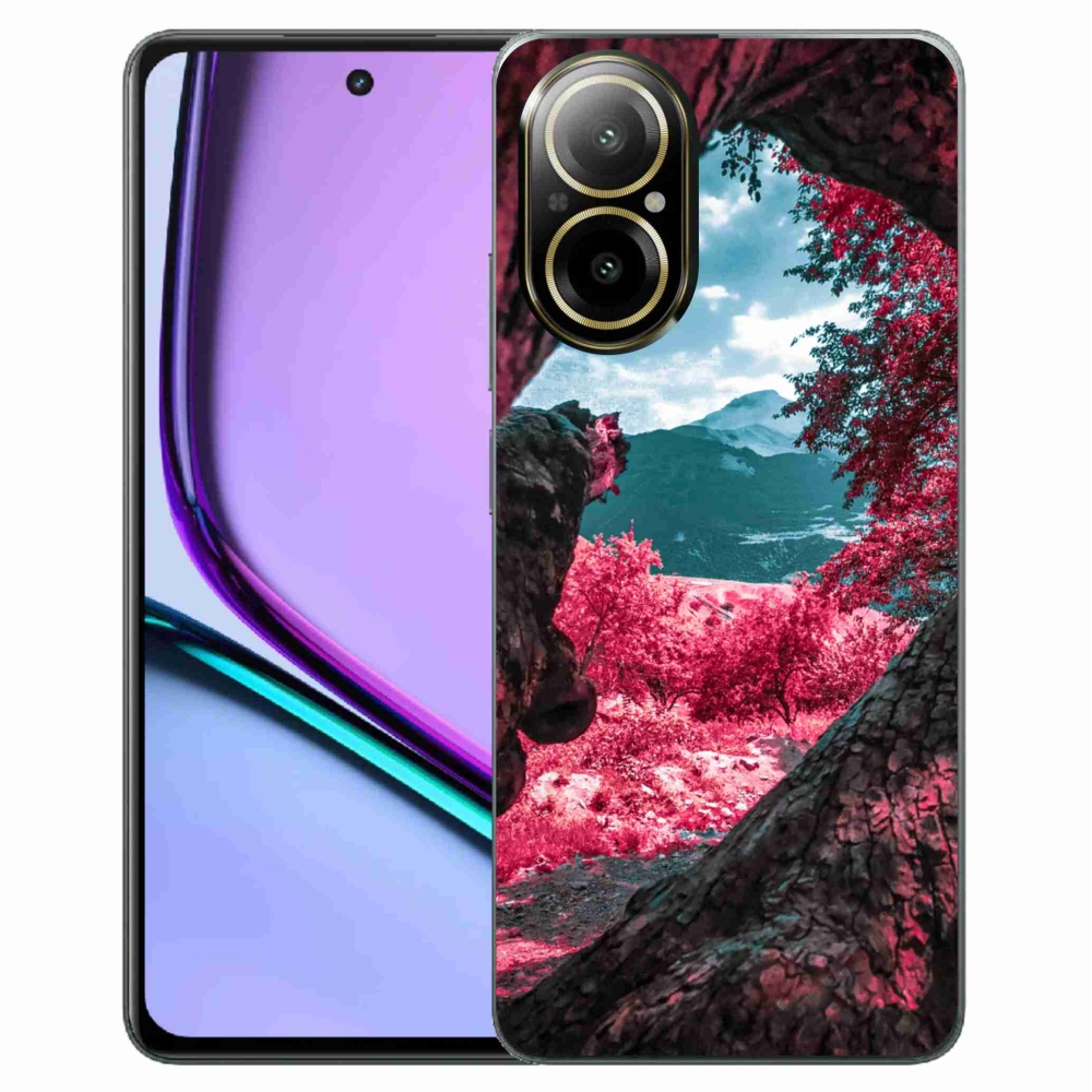 Gelový kryt mmCase na Realme C67 - výhled na hory