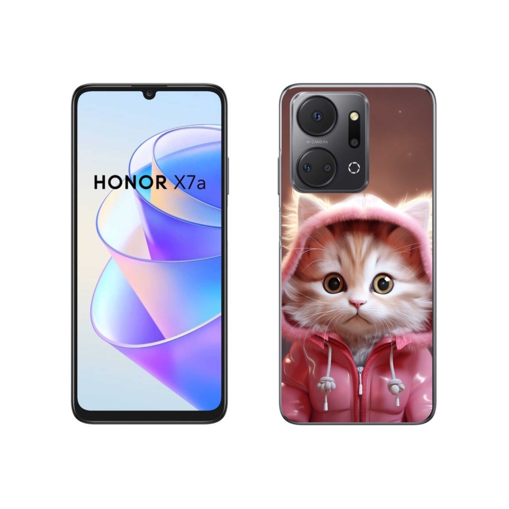 Gelový kryt mmCase na Honor X7a - roztomilé kotě 3