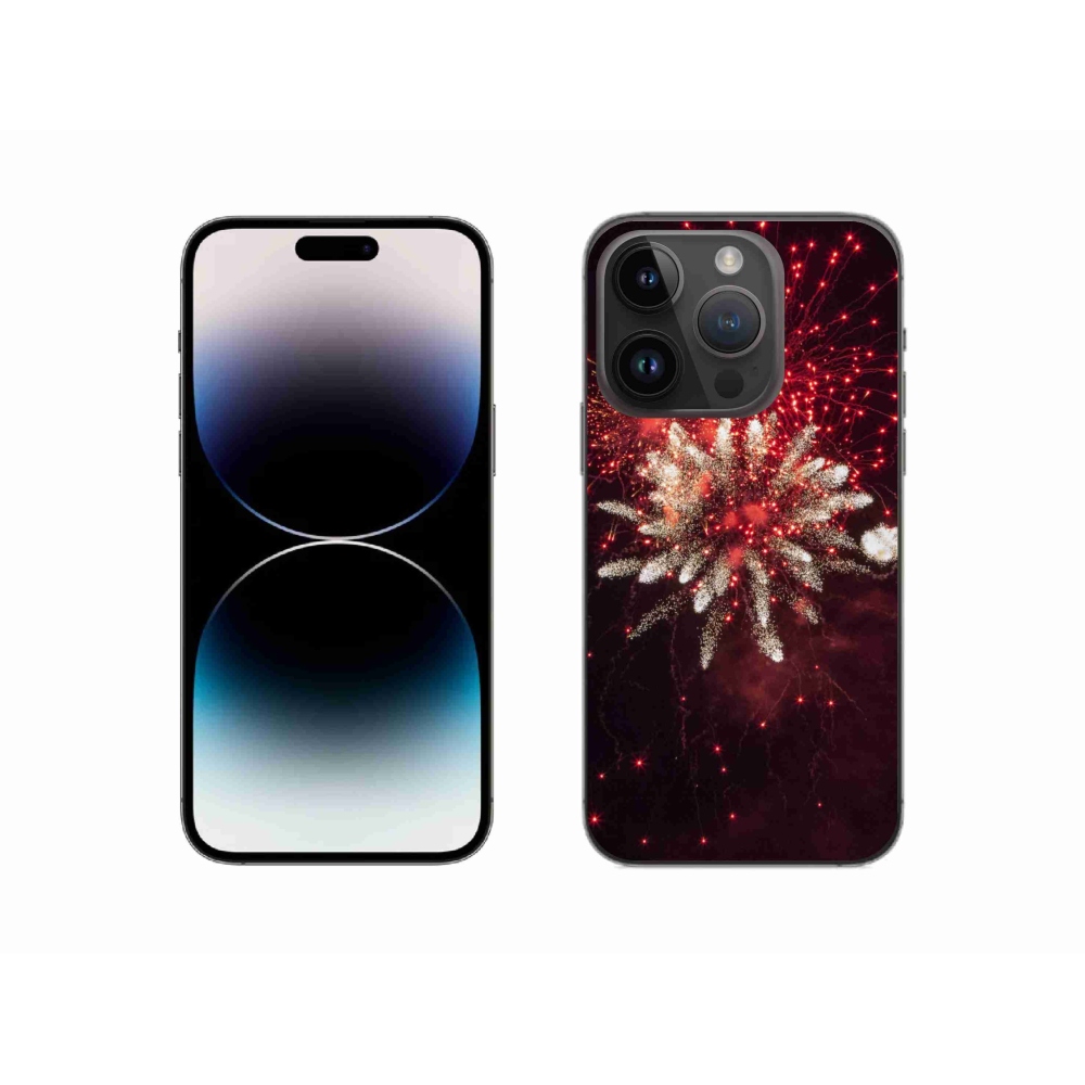 Gelový kryt mmCase na iPhone 14 Pro - ohňostroj
