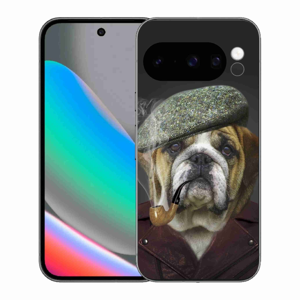 Gelový kryt mmCase na Google Pixel 10 Pro - pes s fajfkou