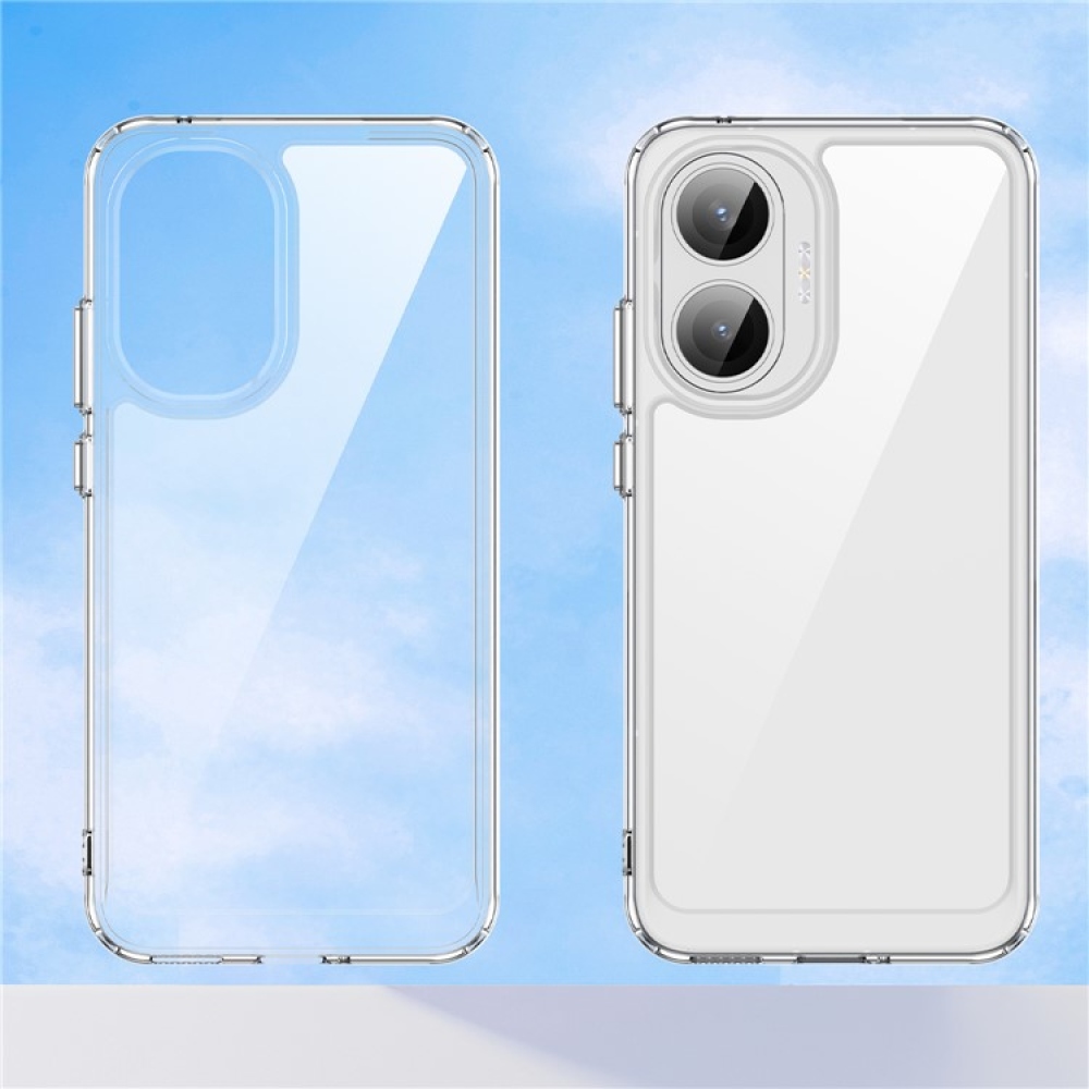 Gelový obal s pevnými zády na Xiaomi Poco F7 5G - průhledný