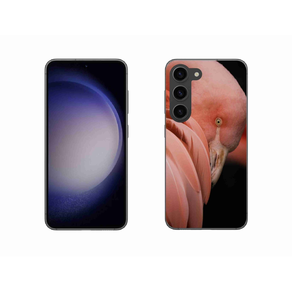 Gelový kryt mmCase na Samsung Galaxy S23 5G - plameňák 3