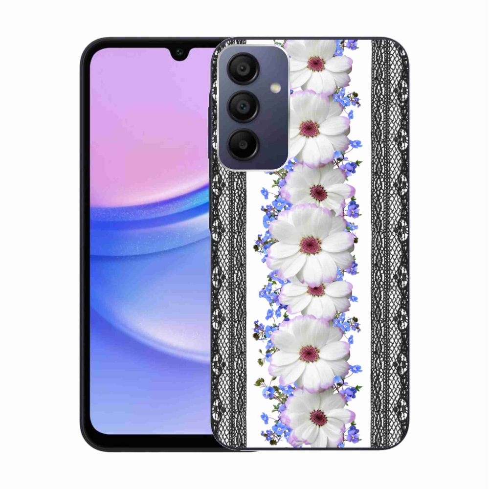 Gelový kryt mmCase na Samsung Galaxy A15 4G/5G - květiny 8