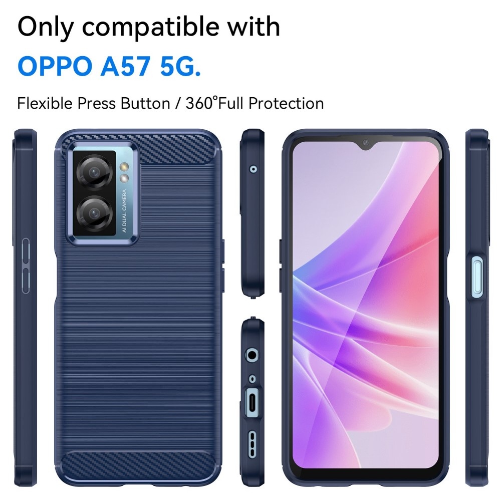 Carbon odolný gelový obal na Realme Narzo 50 - modrý