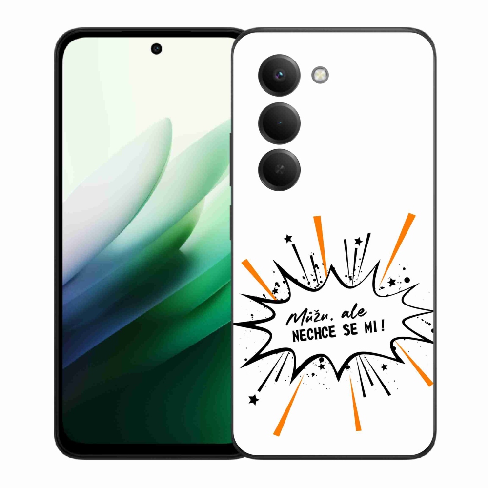 Gelový kryt mmCase na Xiaomi Redmi 15 5G (169mm) - vtipný text 11 bílé pozadí