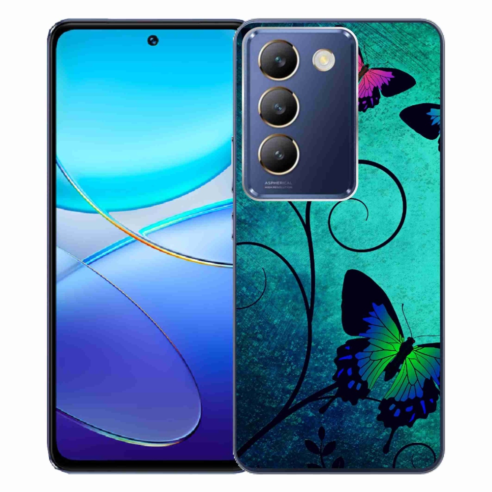 Gelový kryt mmCase na Vivo V40 SE 4G/5G - barevní motýli