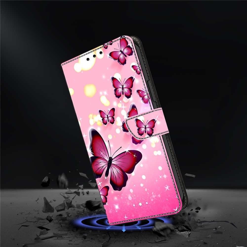 Firmly knížkové pouzdro na Samsung Galaxy A17 5G/A26 5G - růžoví motýli