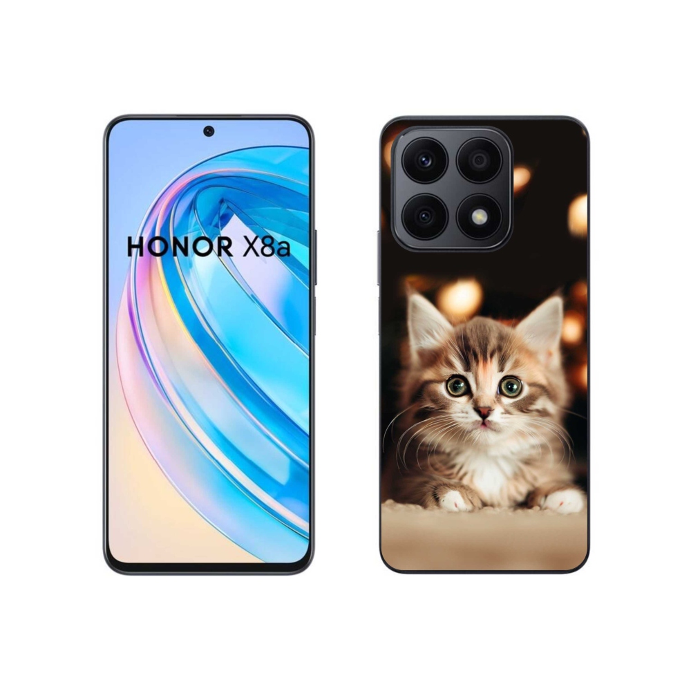 Gelový kryt mmCase na Honor X8a - roztomilé kotě 2