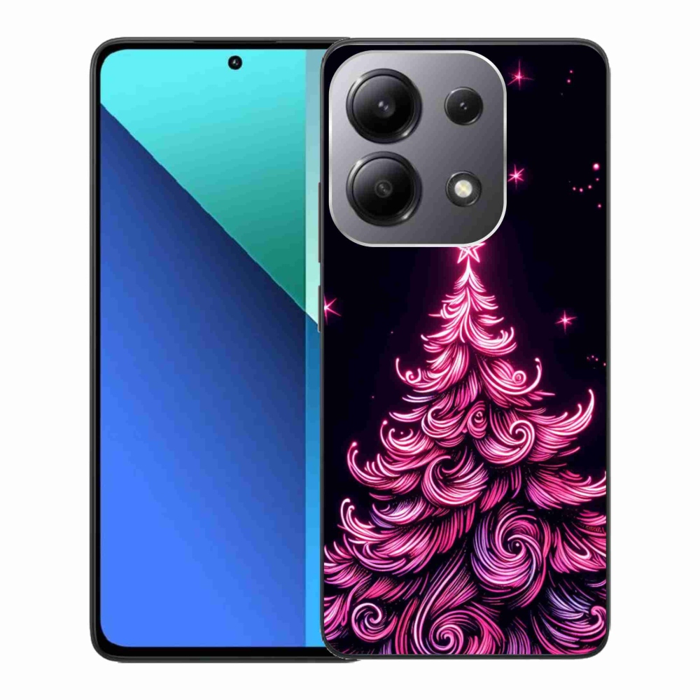 Gelový kryt mmCase na Xiaomi Redmi Note 13 - neonový vánoční stromek 2