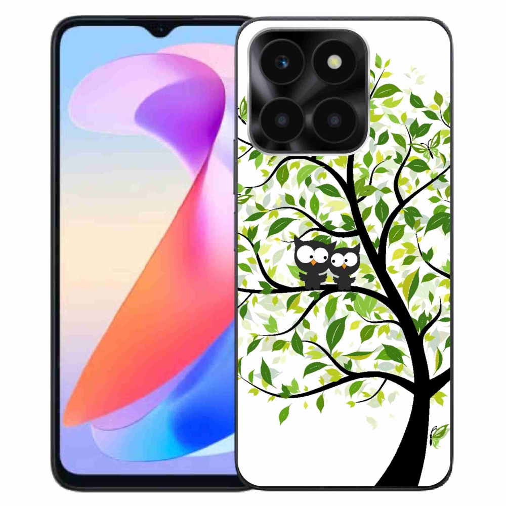Gelový kryt mmCase na Honor X6a - sovičky na stromě