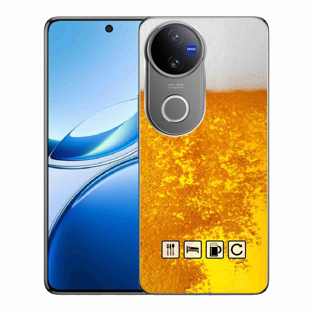 Gelový kryt mmCase na Vivo V50 5G - pivní motiv 3