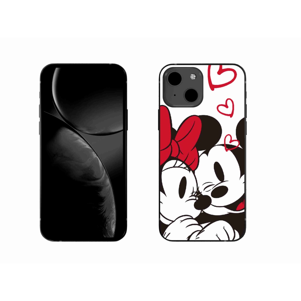 Gelový kryt mmCase na iPhone 13 6.1 - minnie a mickey