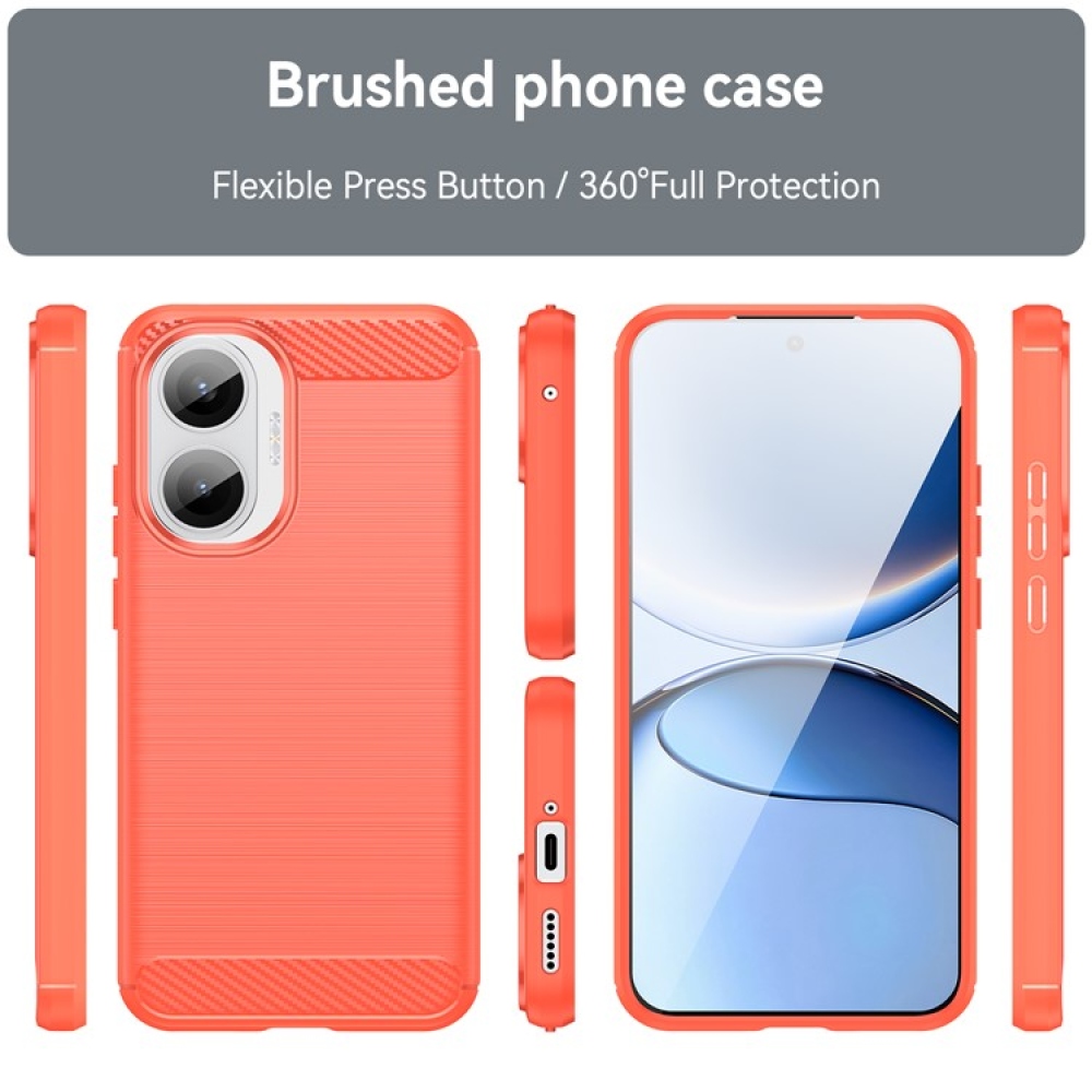 Carbon odolný gelový obal na Xiaomi Poco F7 5G - červený