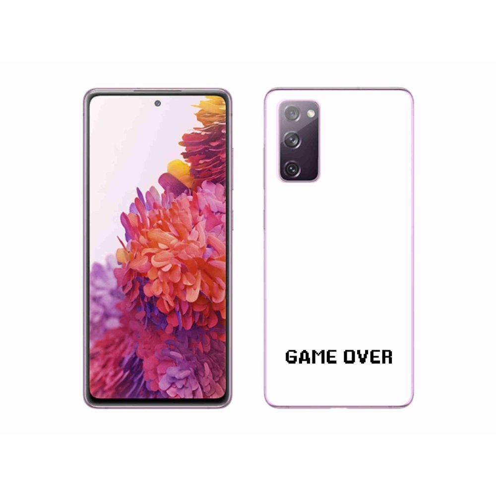Gelový kryt mmCase na Samsung Galaxy S20 FE - game over bílé pozadí