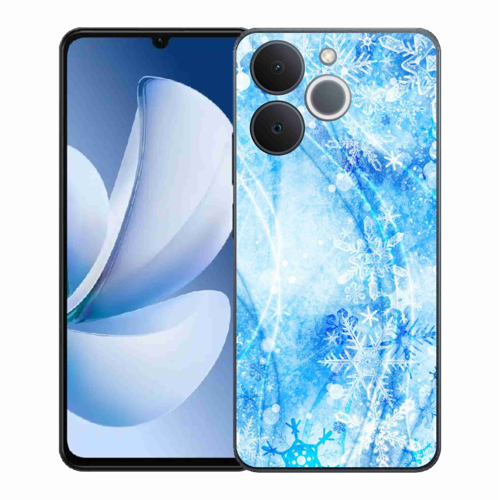 Gelový kryt mmCase na Realme Note 70T - sněhové vločky