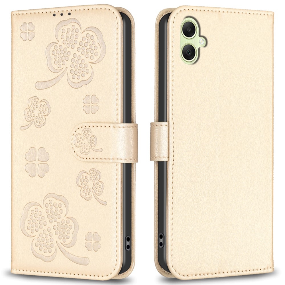 Clover knížkové pouzdro na Samsung Galaxy A06 4G - zlaté