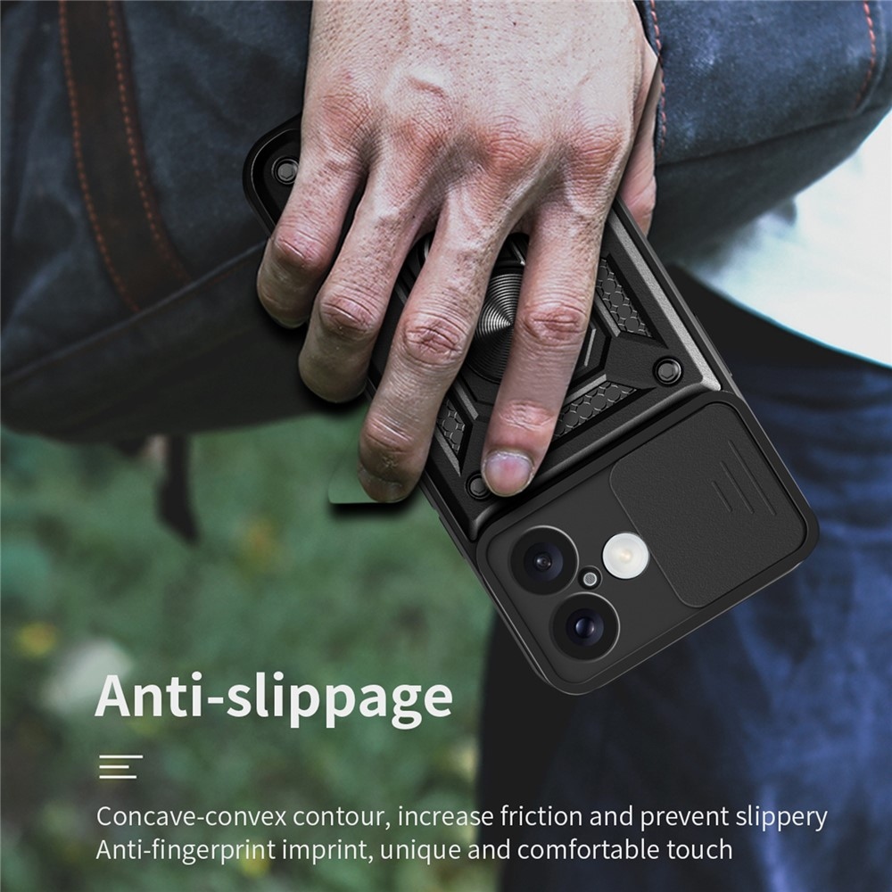 Ring odolný kryt na iPhone 17 - černý