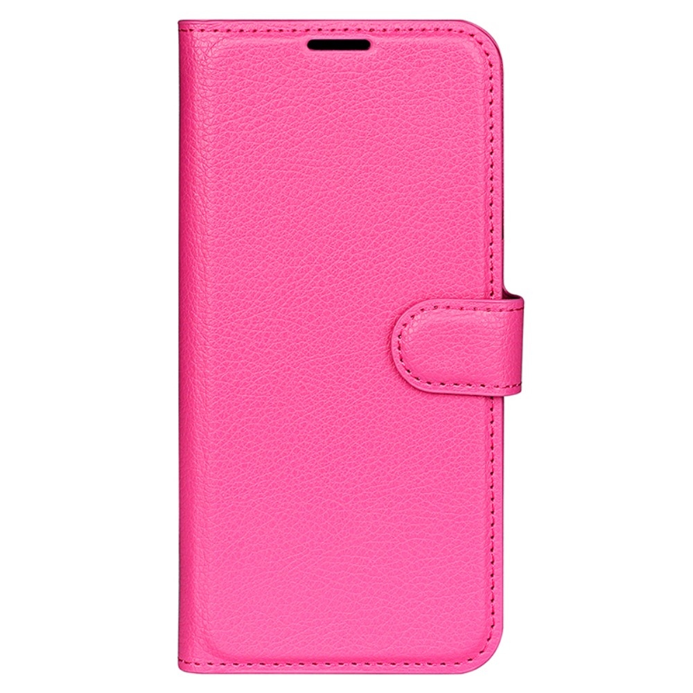Litchi knížkové pouzdro na Samsung Galaxy A15 4G/5G - rose