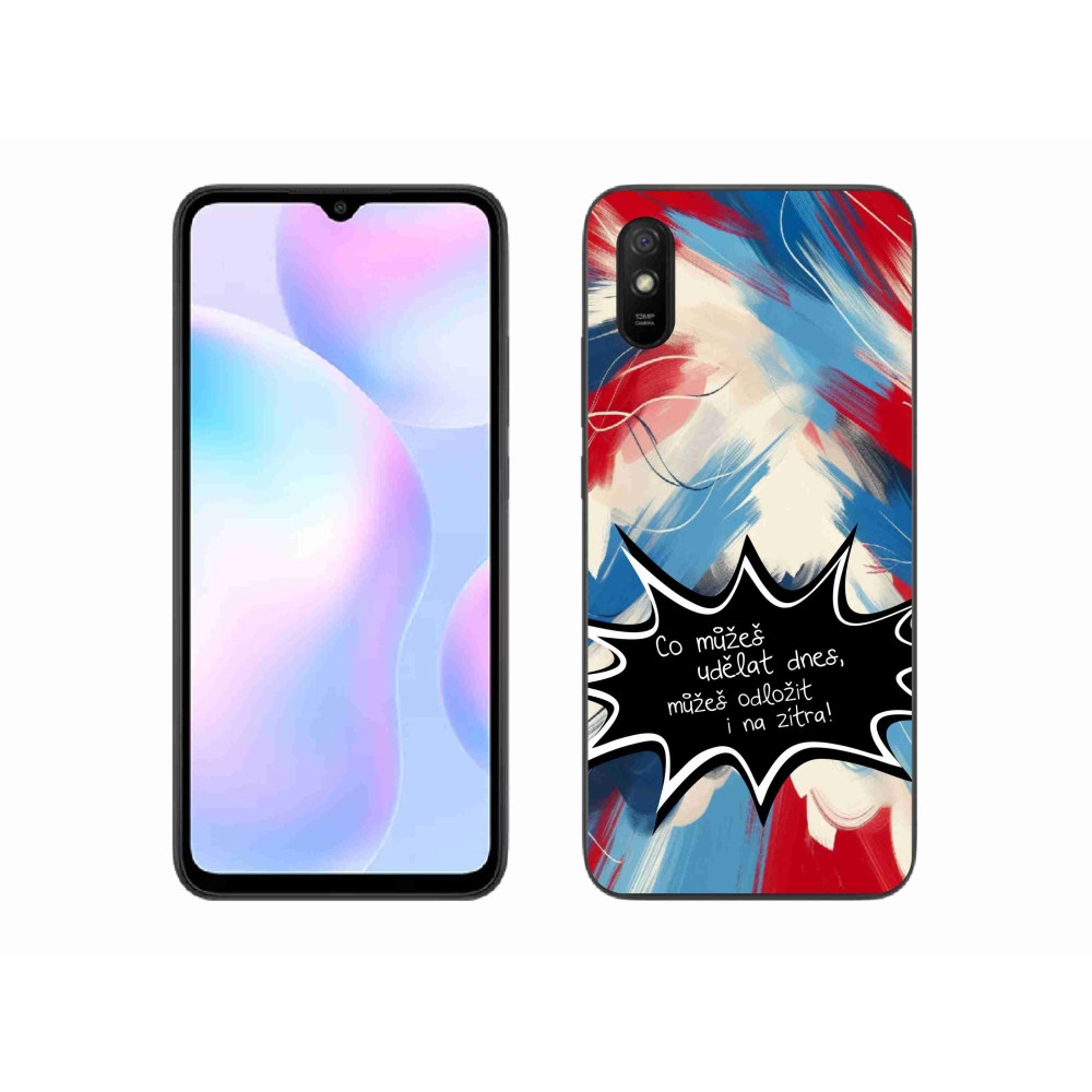 Gelový kryt mmCase na Xiaomi Redmi 9A - vtipný text 9 černé pozadí