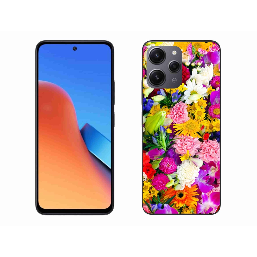 Gelový kryt mmCase na Xiaomi Redmi 12 - květiny 12