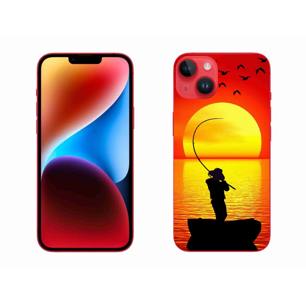 Gelový kryt mmCase na iPhone 14 Plus - rybaření