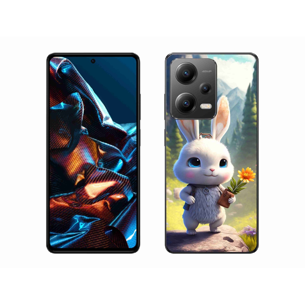 Gelový kryt mmCase na Xiaomi Redmi Note 12 Pro 5G - roztomilý králíček