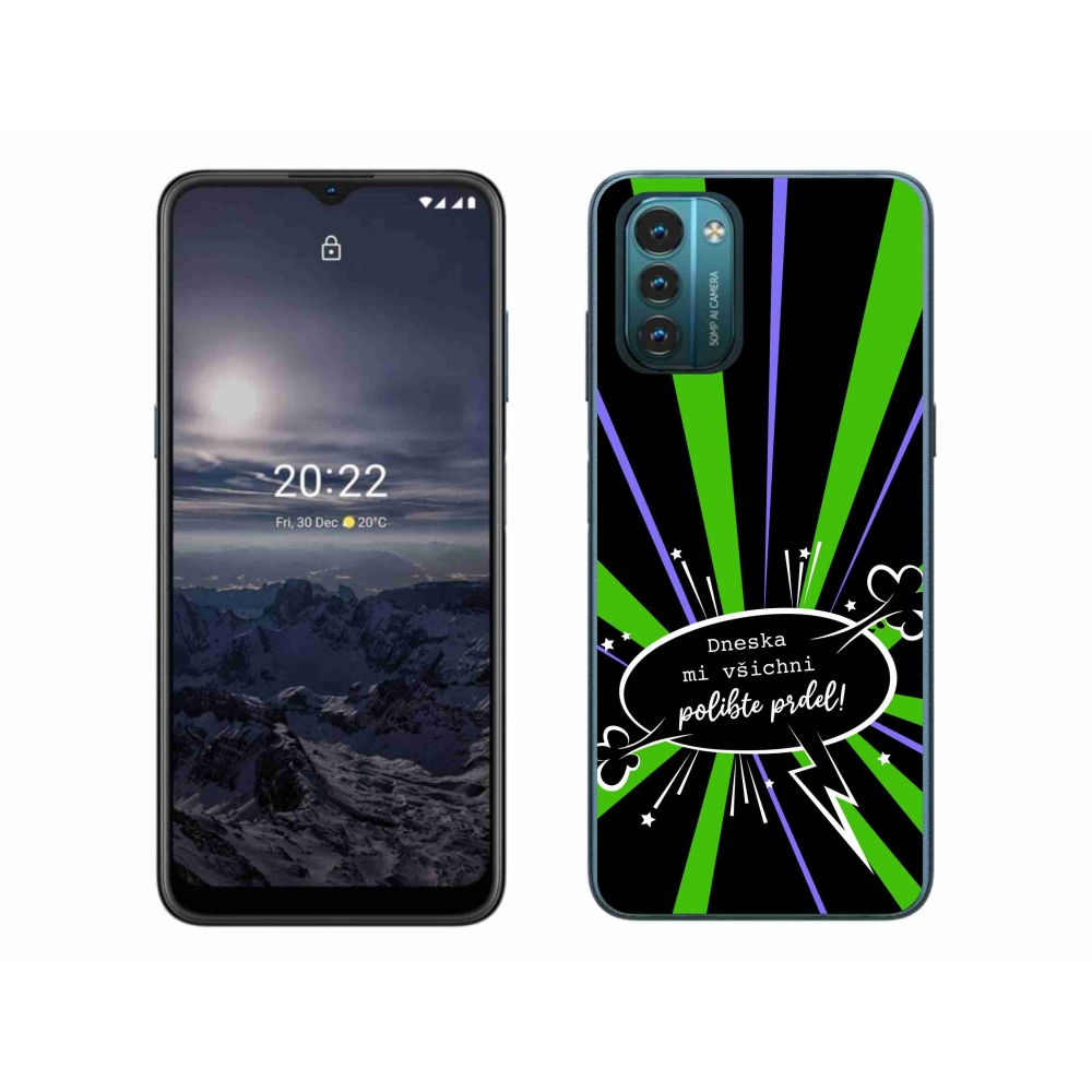 Gelový kryt mmCase na Nokia G11/G21 - vtipný text 15 černé pozadí