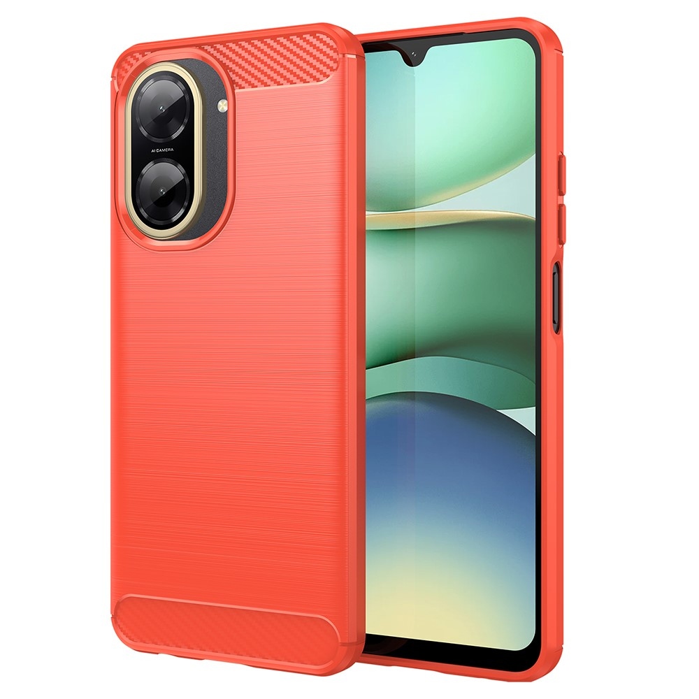Carbon odolný gelový obal na Xiaomi Redmi A5 (173.45x79.35x8.45mm) - červený