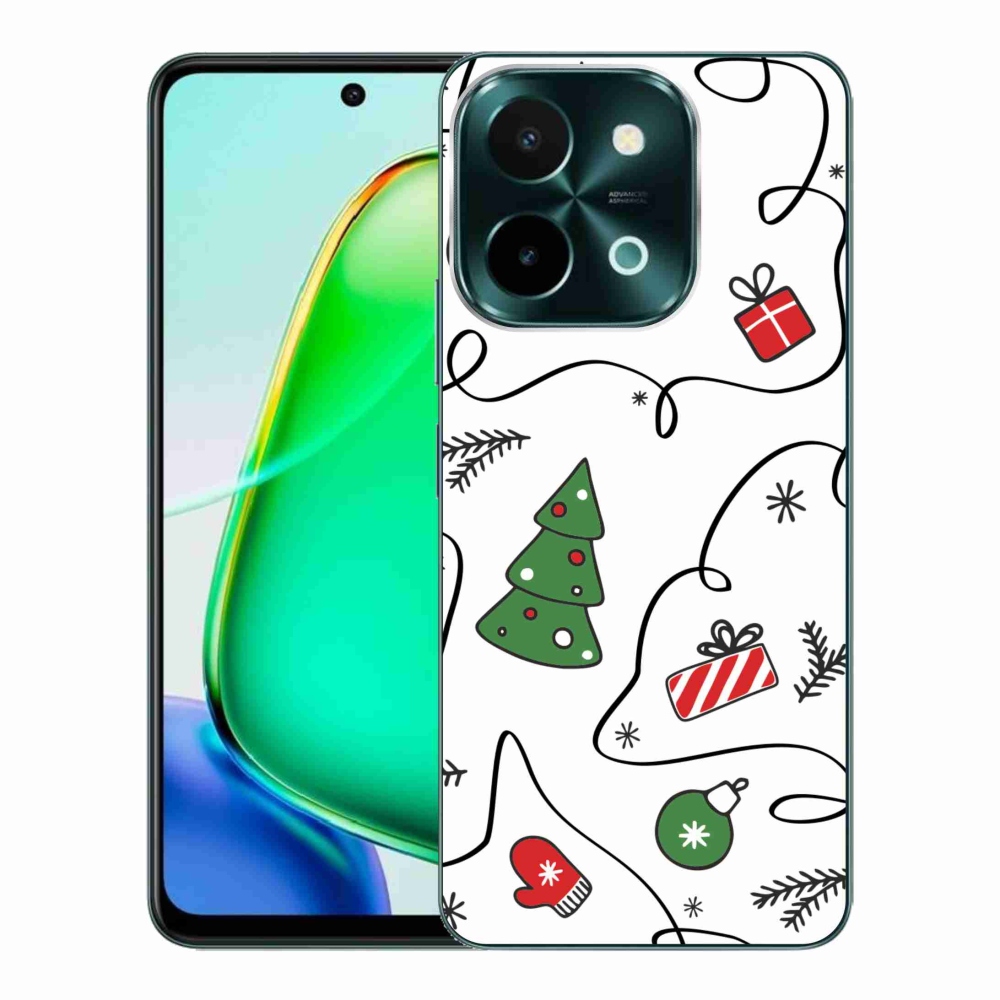 Gelový kryt mmCase na Vivo Y28 - vánoční motivy
