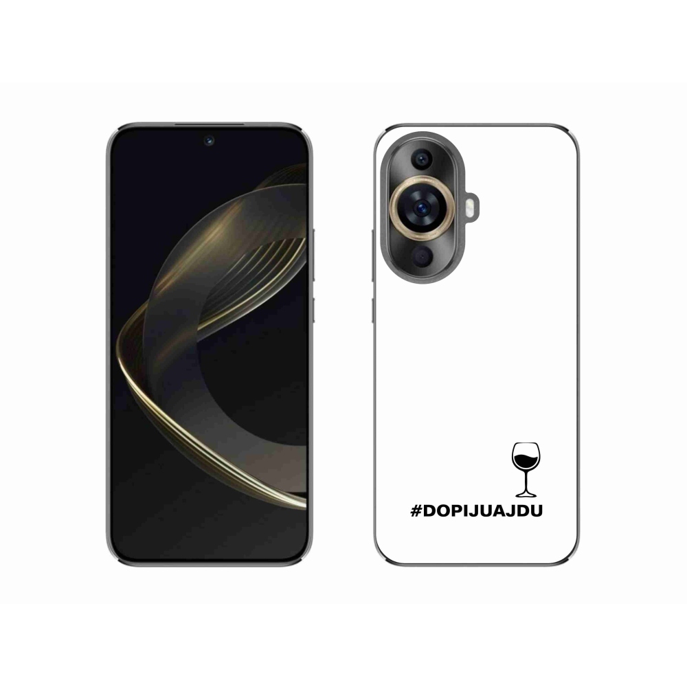 Gelový kryt mmCase na Huawei Nova 11 - vinný motiv bílé pozadí