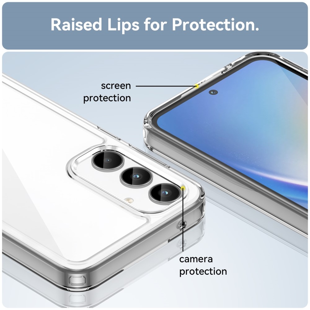 Gelový obal s pevnými zády na Samsung Galaxy A35 5G - průhledný