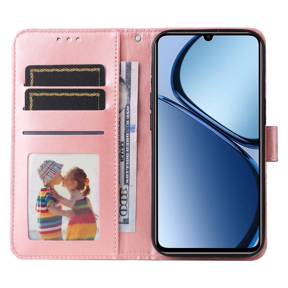 Sunflower knížkové pouzdro na Realme Note 60 - růžové