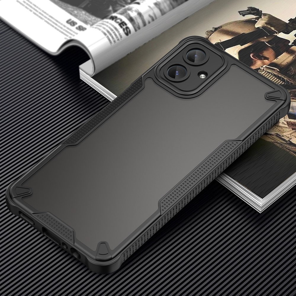 Frosted odolný kryt na Samsung Galaxy A06 4G - černý