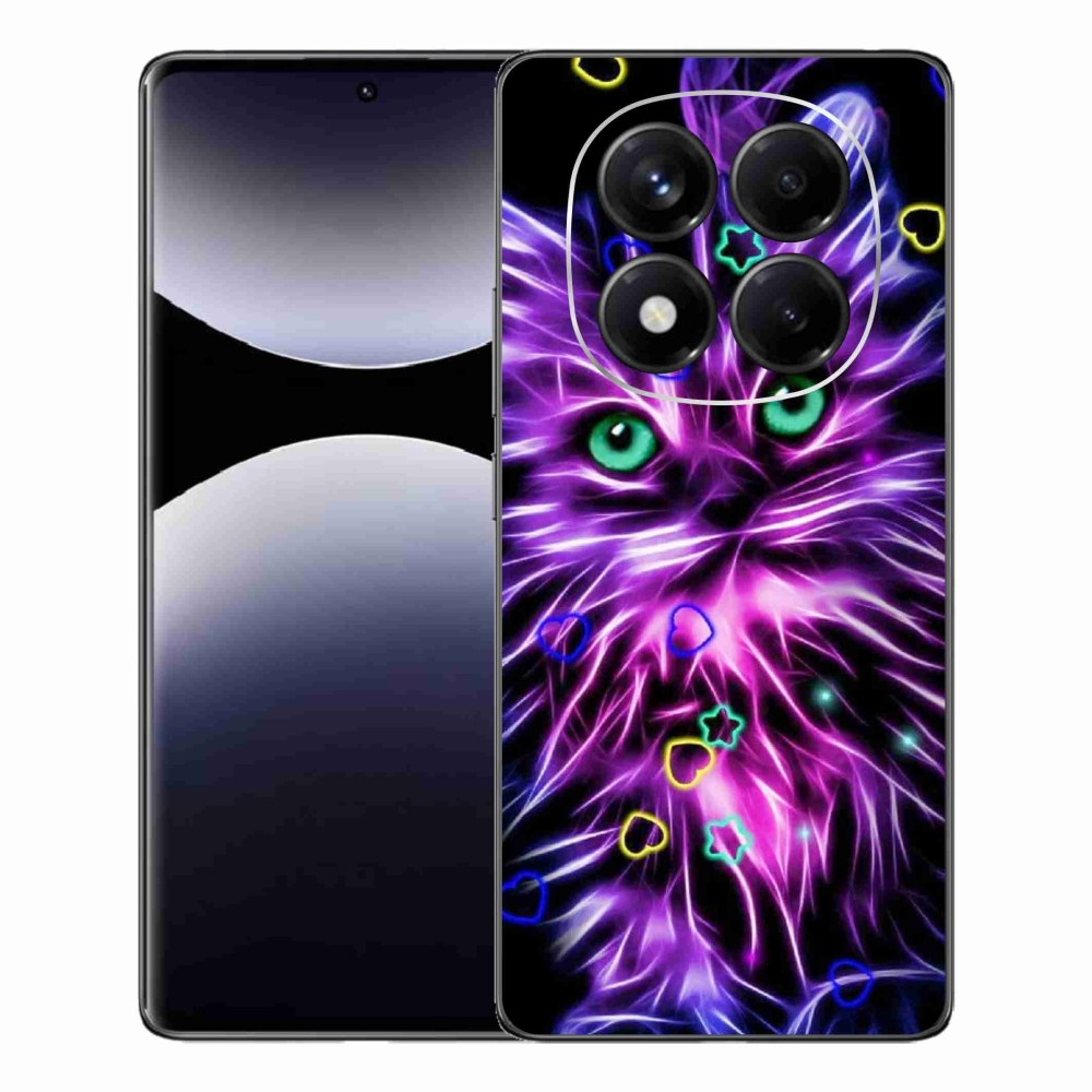 Gelový kryt mmCase na Xiaomi Redmi Note 14 Pro - abstraktní kočka