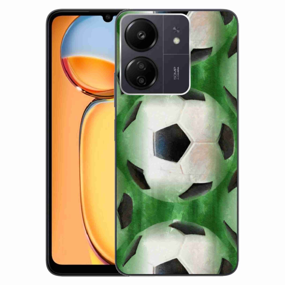 Gelový kryt mmCase na Xiaomi Poco C65/Redmi 13C - fotbalový míč