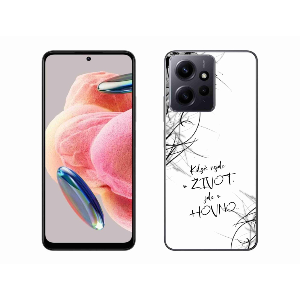 Gelový kryt mmCase na Xiaomi Redmi Note 12 4G - vtipný text 16 bílé pozadí