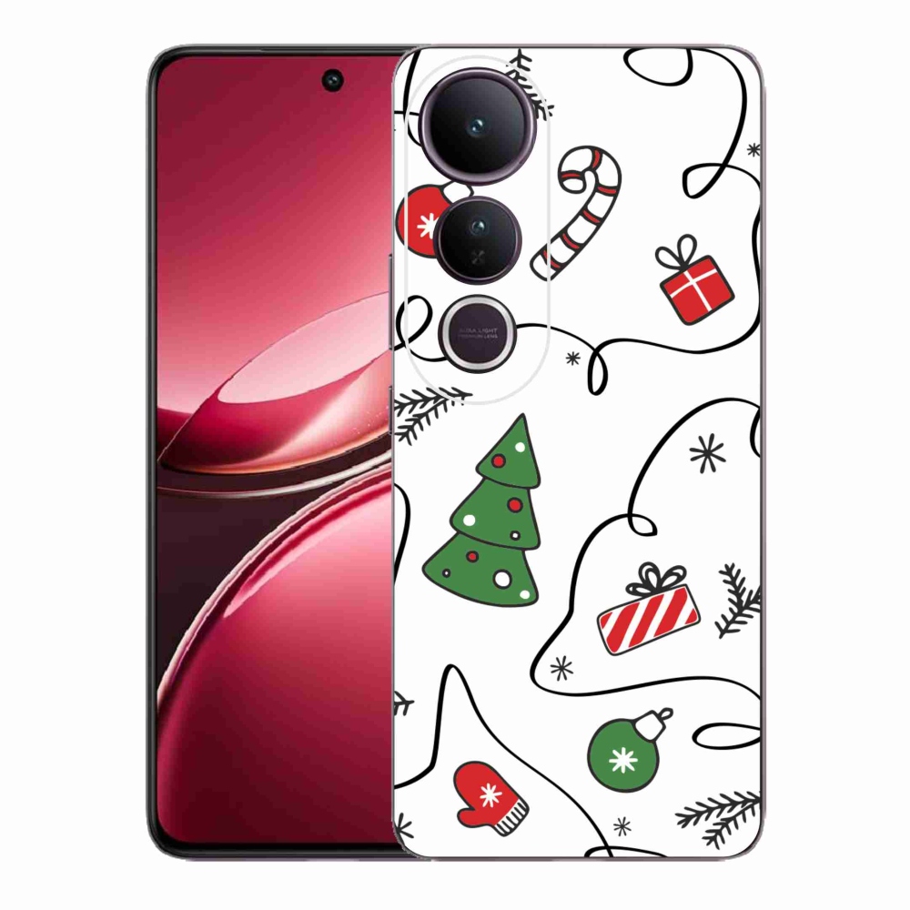 Gelový kryt mmCase na Vivo V50 Lite 4G/5G - vánoční motivy