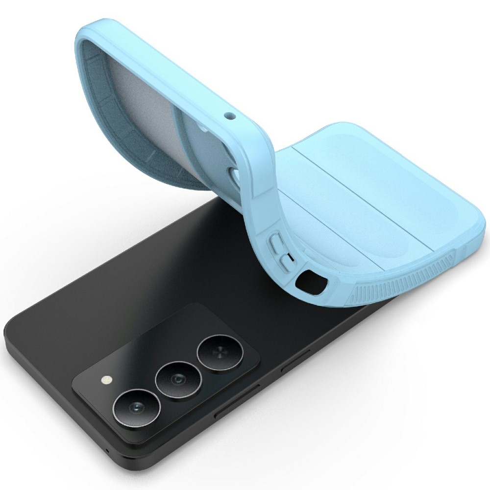 Rugg odolný gelový obal na Realme 14x 5G - světlemodrý