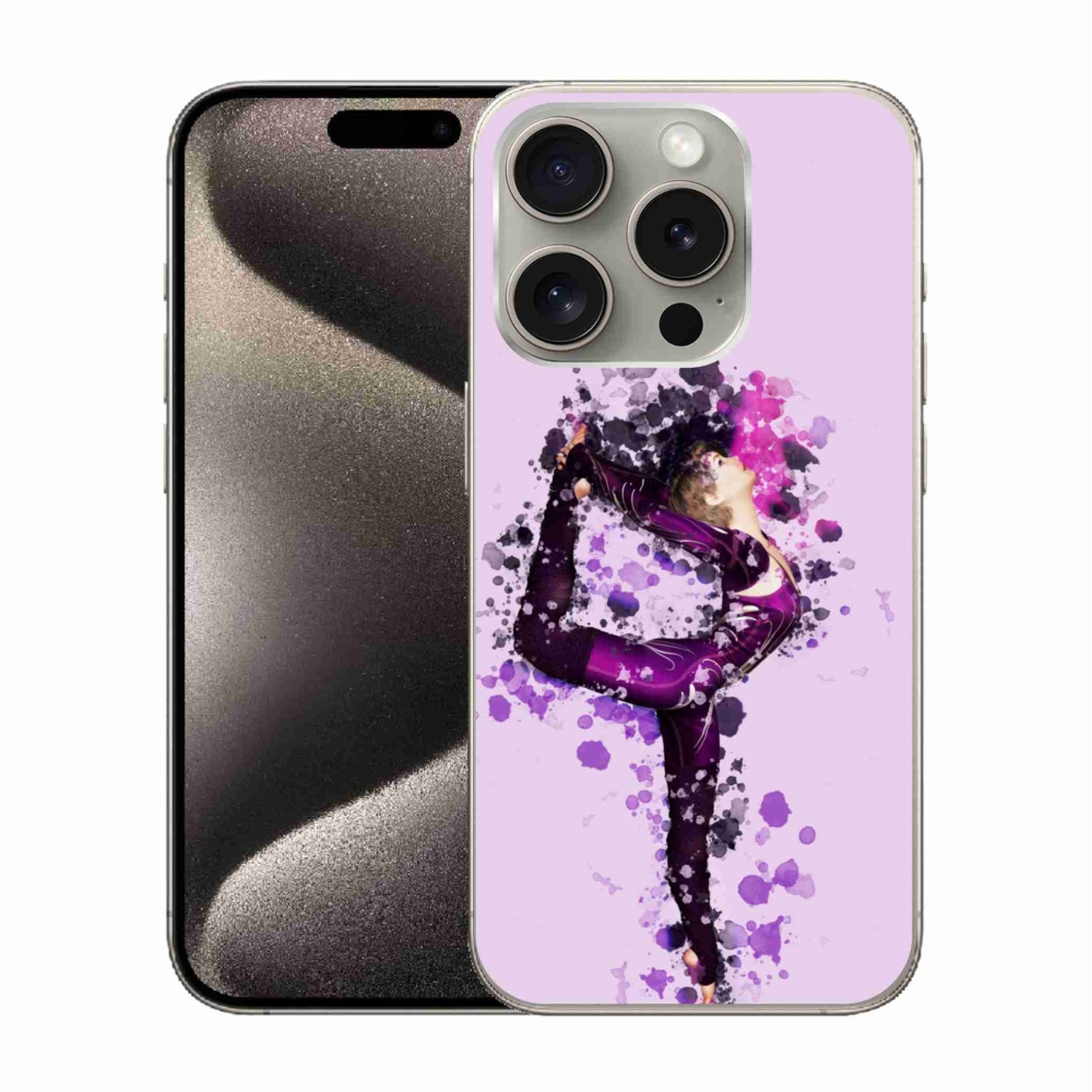 Gelový kryt mmCase na iPhone 15 Pro - baletka