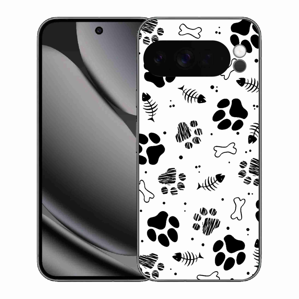 Gelový kryt mmCase na Google Pixel 10 Pro XL - psí tlapky 1