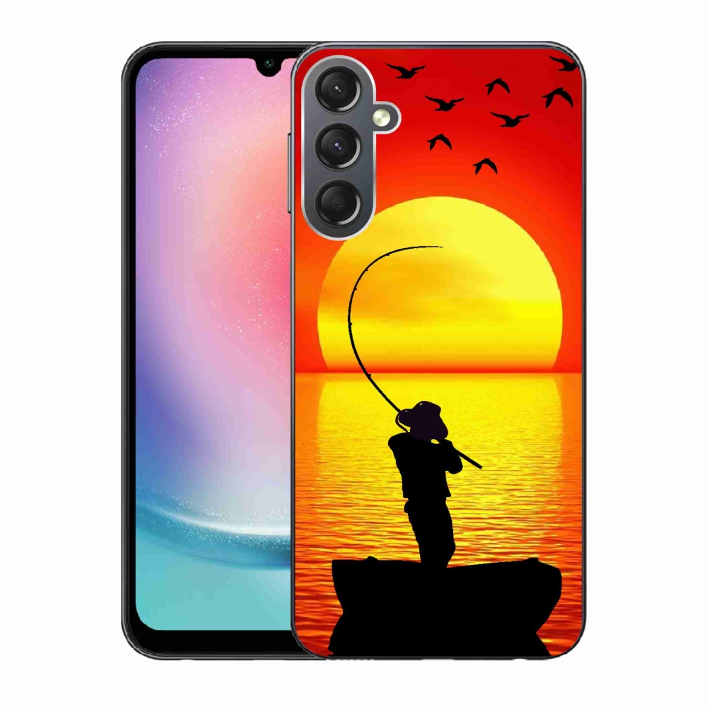 Gelový kryt mmCase na Samsung Galaxy A24 - rybaření